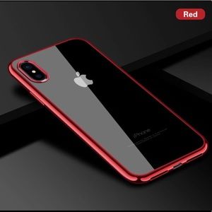 iPhone X , XS Protective Phone Case - Red or Gold